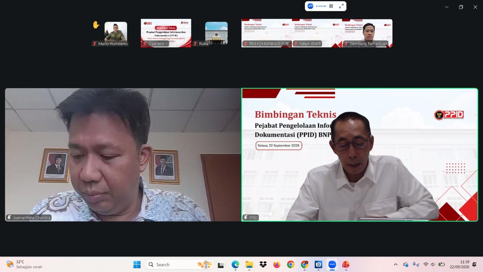 BNPT Perkuat Pengelolaan Keterbukaan Informasi melalui Bimbingan Teknis PPID 2026